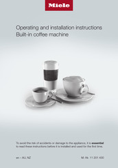 Miele CVA 744C Operating And Installation Instructions