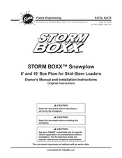 Fisher STORM BOXX 83175 Owner's Manual And Installation Instructions