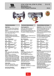 TA Hydronics STAF Series Manual