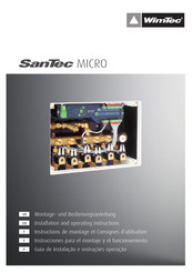 WimTec SanTec MICRO Installation And Operating Instructions Manual