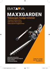 Batavia MAXXGARDEN BT-HT002 Operating Instructions Manual