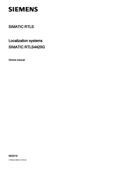 Siemens SIMATIC RTLS4420G Device Manual