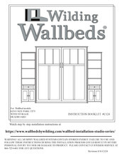 Wilding Wallbeds PARK CITY Instruction Booklet