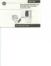 GE 3-5385 Use And Care Manual