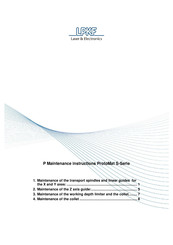 LPKF ProtoMat S Series Maintenance Instructions Manual