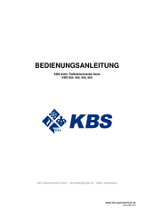 KBS 602 Series Instruction Manual