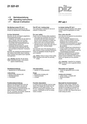 Pilz PIT si2.1 Operating Instructions