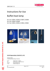Scholl B 0061 Instructions For Use Manual
