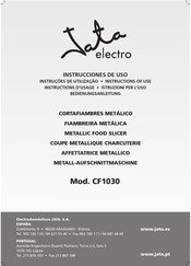 Jata electro CF1030 Instructions Of Use