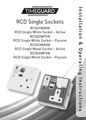 Timeguard RCD04MPVN Installation & Operating Instructions Manual