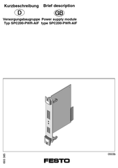 Festo SPC200-PWR-AIF Brief Description