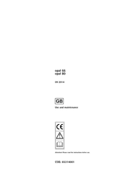 ADIATEK Opal 80 Use And Maintenance