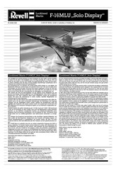 REVELL Lockheed Martin F-16MLU Solo Display Assembly Manual