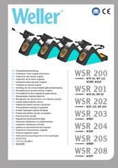 Weller WSR 208 Translation Of The Original Instructions