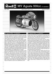 REVELL MV Agusta 500cc (3 cylinder) Assembly Manual
