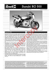 REVELL Suzuki RG 500 Assembly Manual