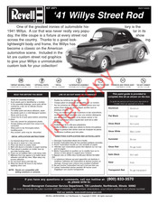 REVELL 41 Willys Street Rod Assembly Manual