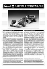 REVELL SAUBER PETRONAS C22 Assembly Manual