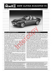 REVELL BMW ALPINA ROADSTER V8 Assembly Manual