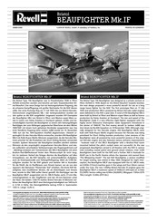 REVELL Bristol BEAUFIGHTER Mk.IF Assembly Manual