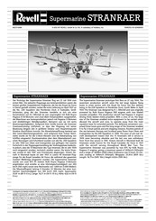 REVELL Supermarine STRANRAER Assembly Manual