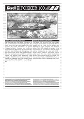 REVELL FOKKER 100 Assembly Manual