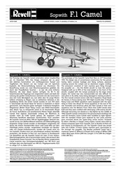 REVELL Sopwith F.1 Camel Assembly Manual