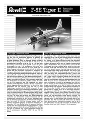 REVELL F-5E Tiger II Patrouille Suisse Assembly Manual