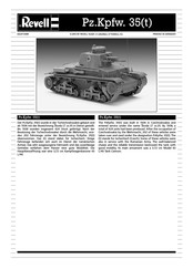REVELL Pz.Kpfw. 35(t) Assembly Manual