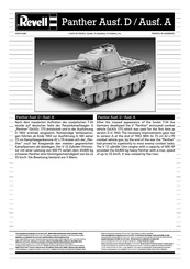 REVELL Panther Ausf. A Assembly Manual