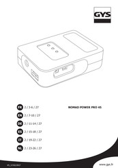 GYS NOMAD POWER PRO 45 Manual
