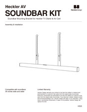 Heckler SOUNDBAR KIT Assembly & Installation