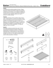 Crate&Barrel Batten Series Assembly Manual
