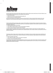 Triton T12AD Operating And Safety Instructions Manual
