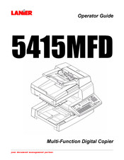 Lanier 5415MFD Operator's Manual