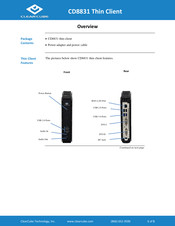 Clearcube Thin Client CD8831 Quick Start Manual