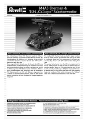 REVELL M4A3 Sherman & T34 Calliope rocket launcher Assembly Manual