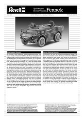 REVELL Spahwagen Recon Vehicle Fennek Assembly Manual