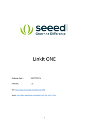 Seeed LinkIt ONE Manual