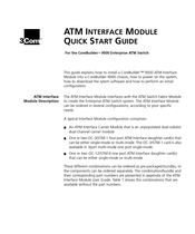 3Com CoreBuilder 9000 ATM Interface Module Quick Start Manual