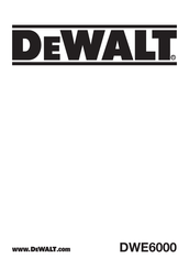 DeWALT DWE6000 Manual
