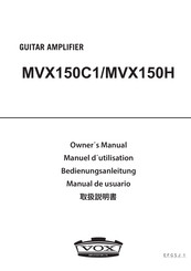 VOX Amplification MVX150H Owner's Manual