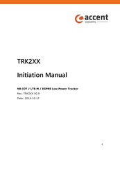 Accent TRK210 Initiation Manual