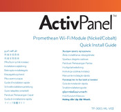promethean ActivPanel AP-WIFI-A Quick Install Manual