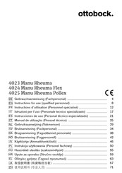 Otto Bock 4023 Manu Rheuma Instructions For Use Manual