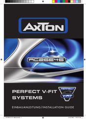 AxTon PERFECT V-FIT AC26E46 Installation Manual