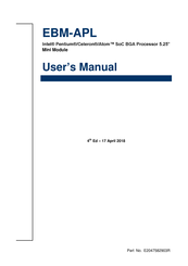 Avalue Technology EBM-APL User Manual