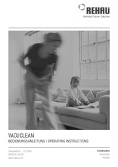 Rehau VACUCLEAN Operating Instructions Manual