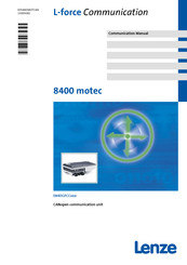 Lenze L-force Communication 8400 motec E84DGFCC Series Communications Manual