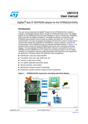ST ZigBee dual IF EEPROM User Manual